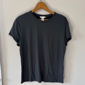 H&M Women's Short Sleeve Crew Baby Tee - Charcoal